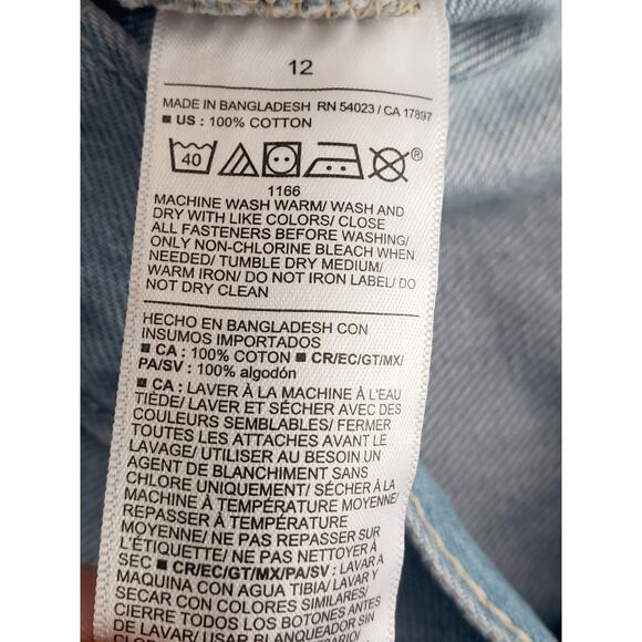 Old Navy High Rise Denim Midi Skirt Size 12 - Picture 5 of 5